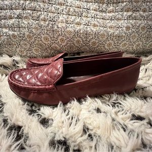 Bella Vita Quilted Maroon Loafer Size 7.5W